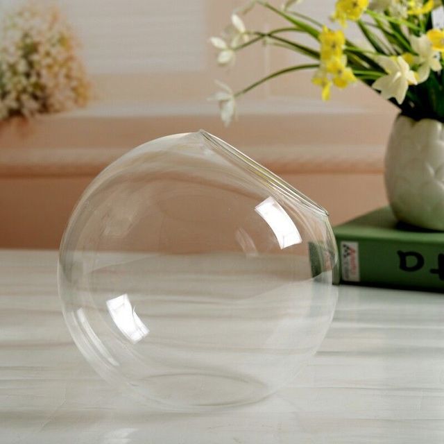 Terrarium Ball Globe Shape Clear Hanging Glass Vase Flower Plants Container Ornament Micro Landscape DIY Wedding Home Decor