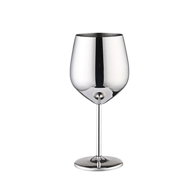 500ml Wine Glasses Copper Mirror Finish Drinkware 18/10 Stainless Steel Goblet for Your Enjoyment 500ML #CW