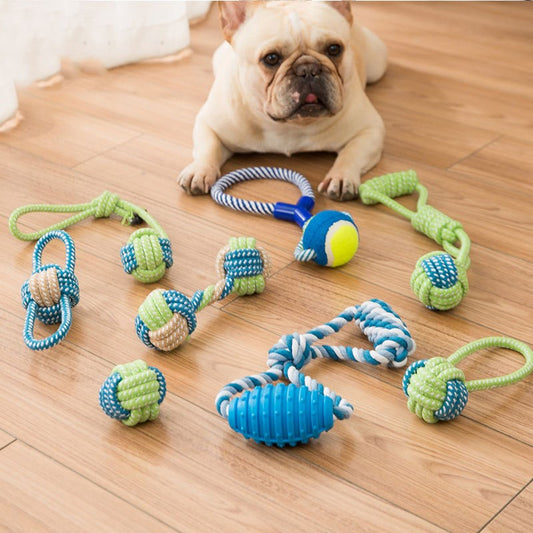Washable Rope Dog Toy Bite Resistant Pet Dog Chew Toys for Small Dogs Cleaning Teeth Interactive Dogs Toys Pet Accessories