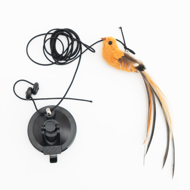Simulation bird Cat Toy Retractable Hanging Door Type Cat Scratch Rope Mouse Funny Self-hey Interactive Mouse Toy Pet Supplies