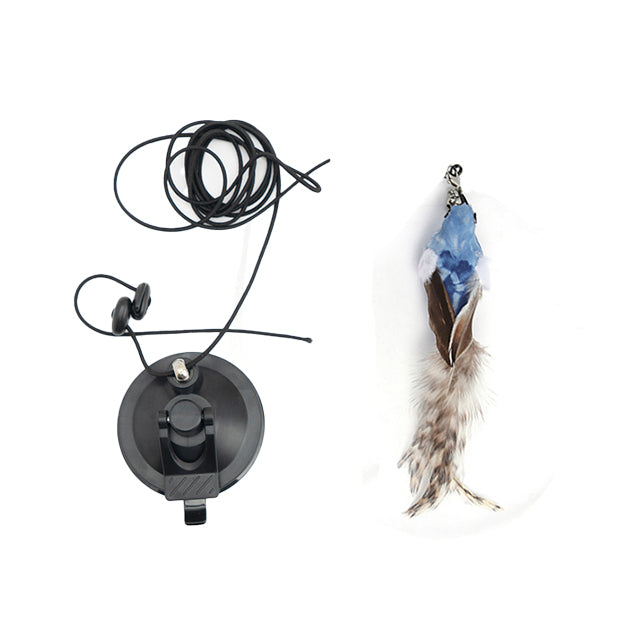 Simulation bird Cat Toy Retractable Hanging Door Type Cat Scratch Rope Mouse Funny Self-hey Interactive Mouse Toy Pet Supplies