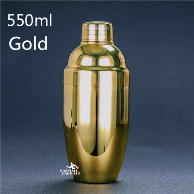 Stainless Steel Cocktail Boston Bar Shaker Bar Wine Martini Drink Mixer Set Party Bartender Tool Kit