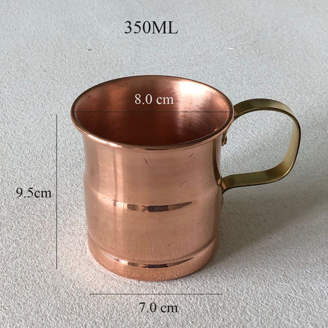 Pure Copper Cup Mug Moscow Mule Milk Beer Cups Handcrafted Drinkware Tableware