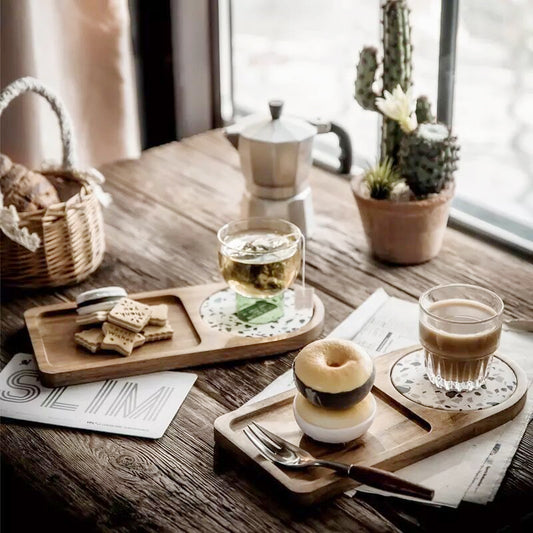 Acacia Wood Breakfast Plate