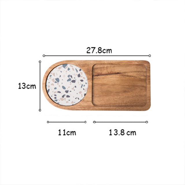 Acacia Wood Breakfast Plate